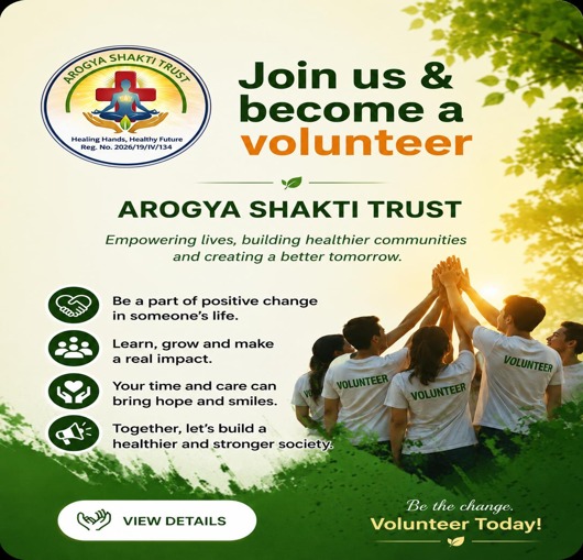 Join Arogya Shakti Trust as a volunteer